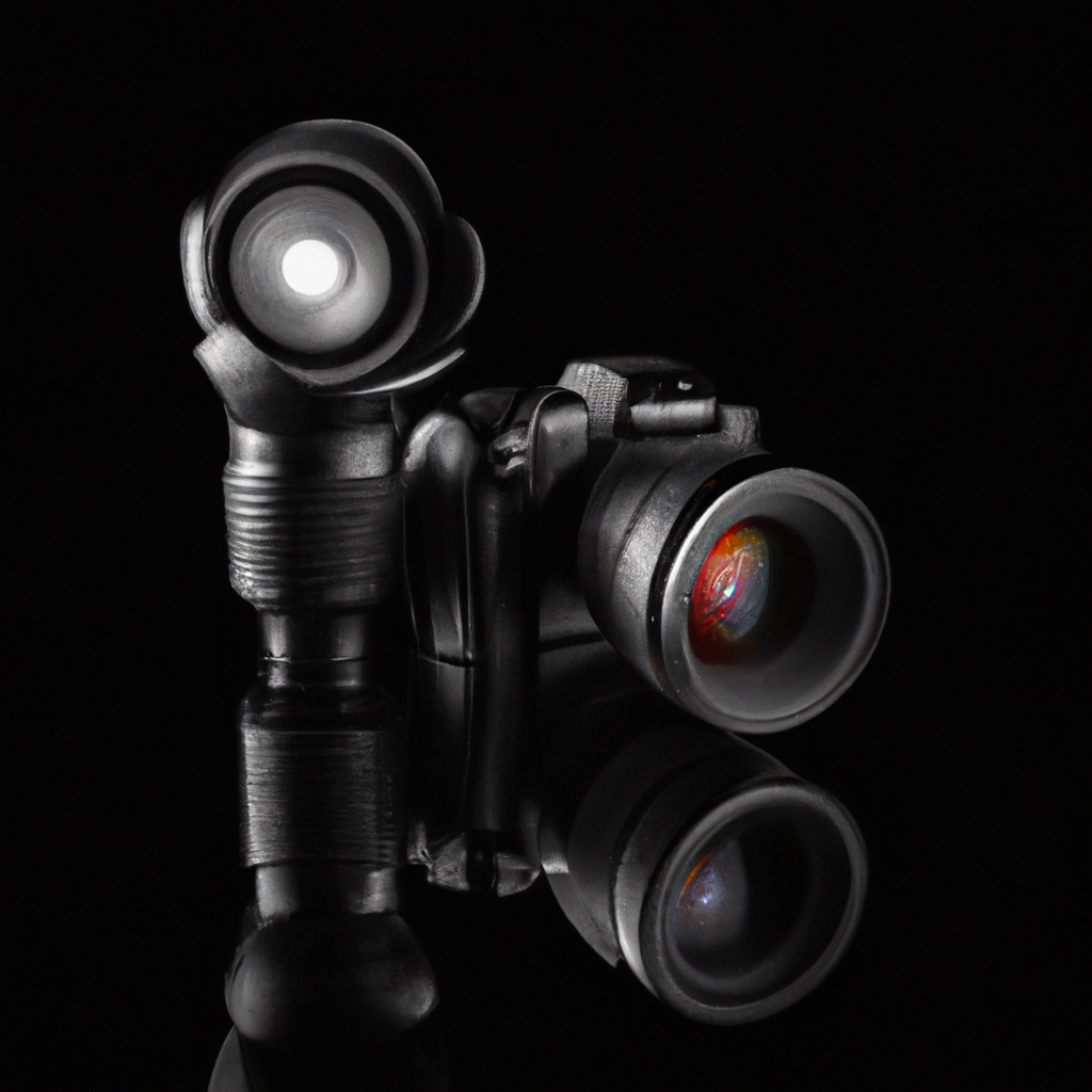 Cámara y lente prime del equipo de Estudio Lumi con reflejos modernos